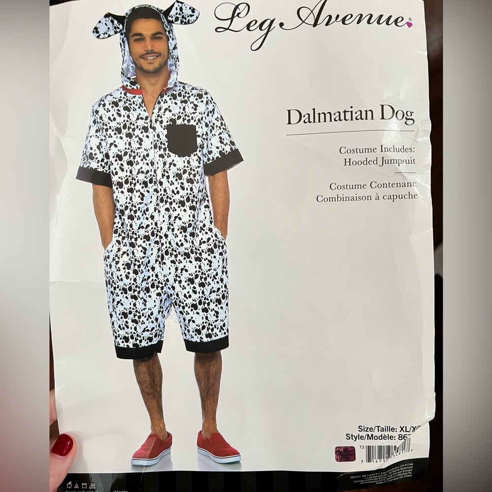 Men’s XL Dalmatian costume